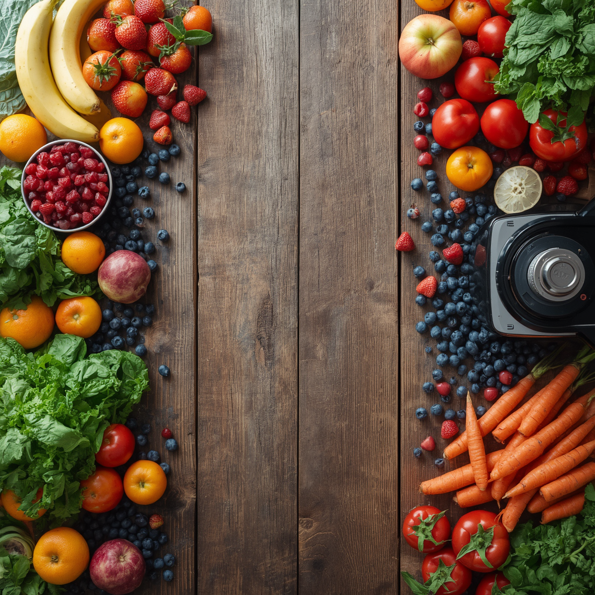 Dairy-free ingredients for blended tube feeding including coconut milk, avocado, and fresh vegetables