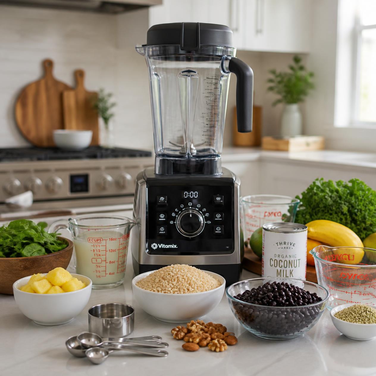 Side by side comparison of commercial formula and fresh whole food ingredients for tube feeding